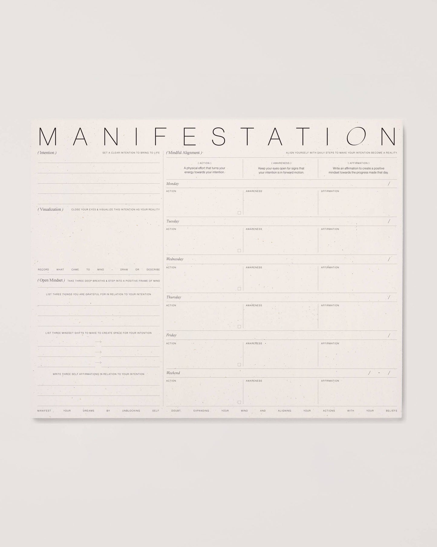 MANIFESTATION PAD
