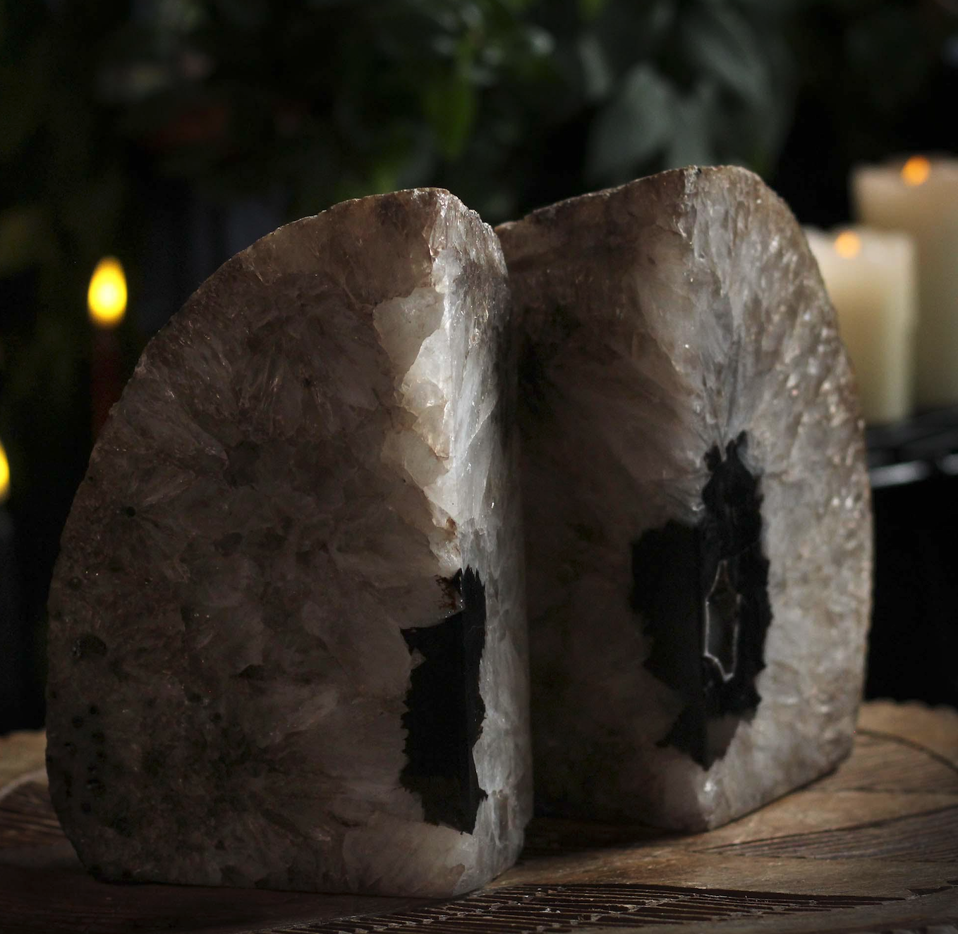 BLACK AGATE BOOKEND (PAIR)