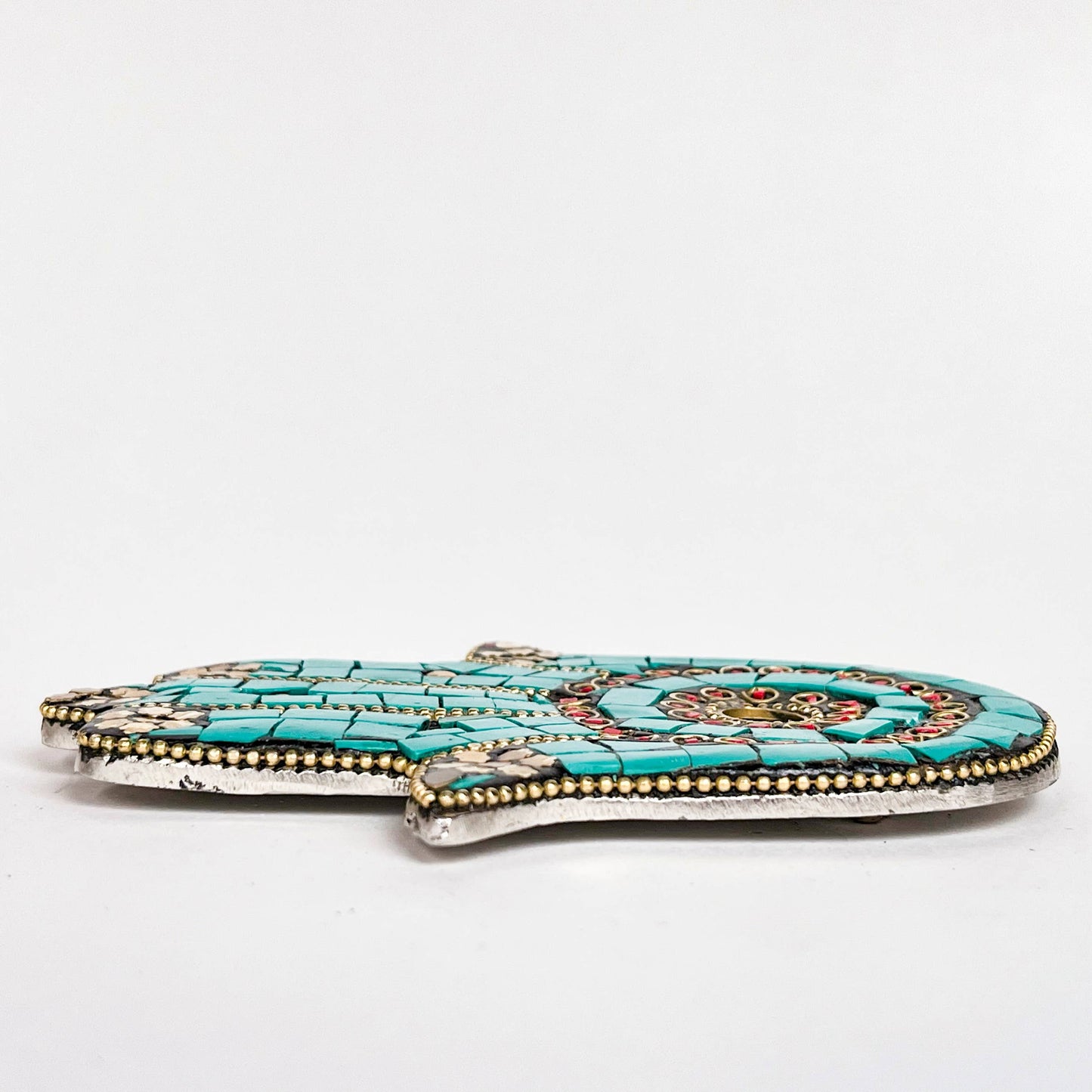 HAMSA INCENSE HOLDER - TURQUOISE