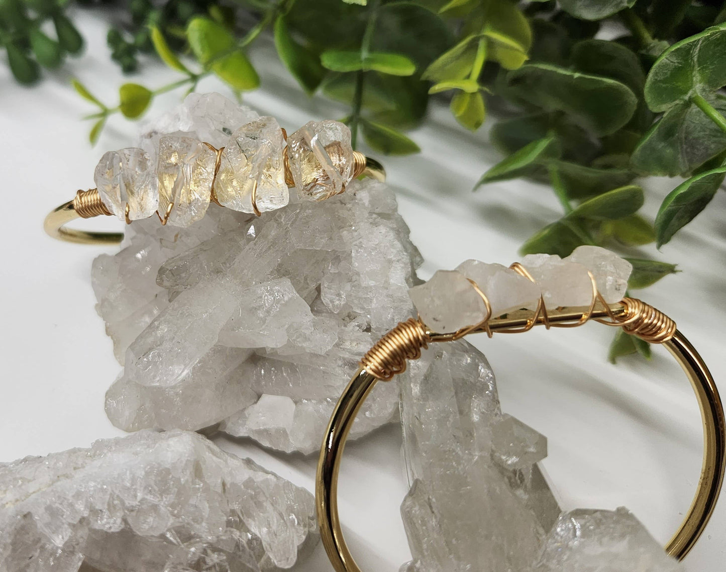 CLEAR QUARTZ BANGLE