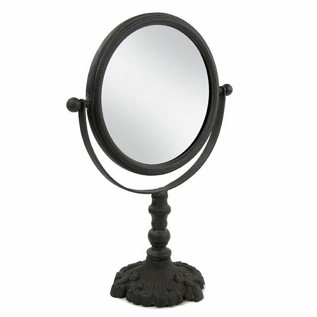 CAST IRON VANITY MIRROR