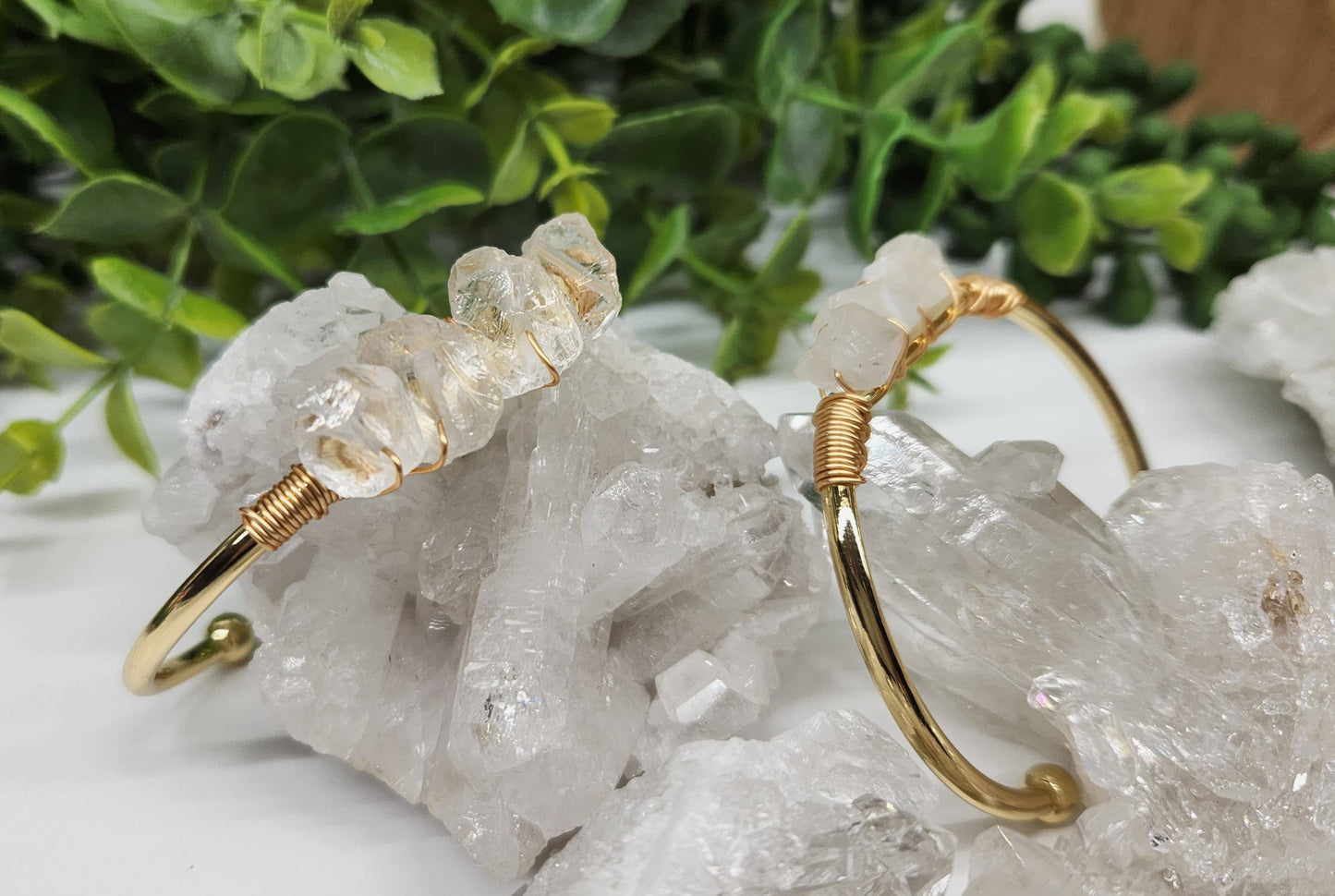 CLEAR QUARTZ BANGLE