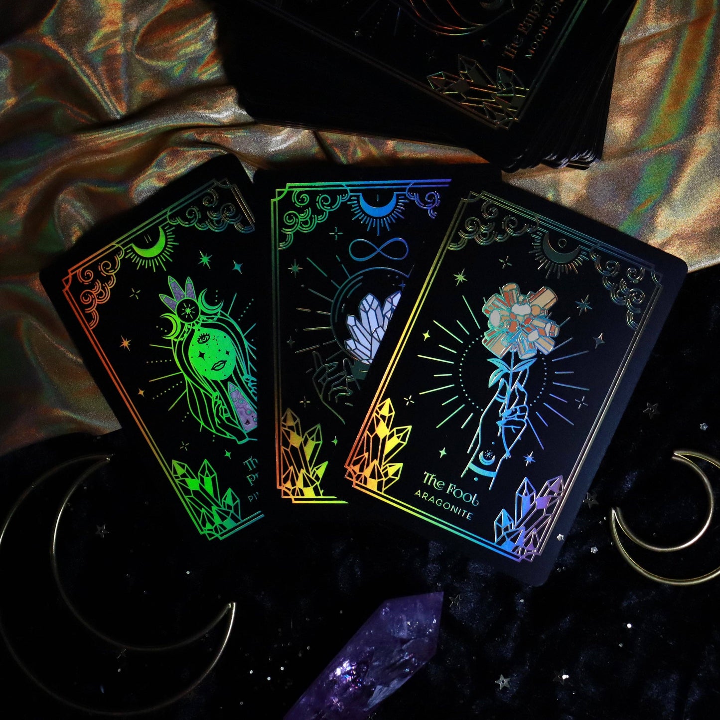 GOLD CRYSTALSTRUCK TAROT