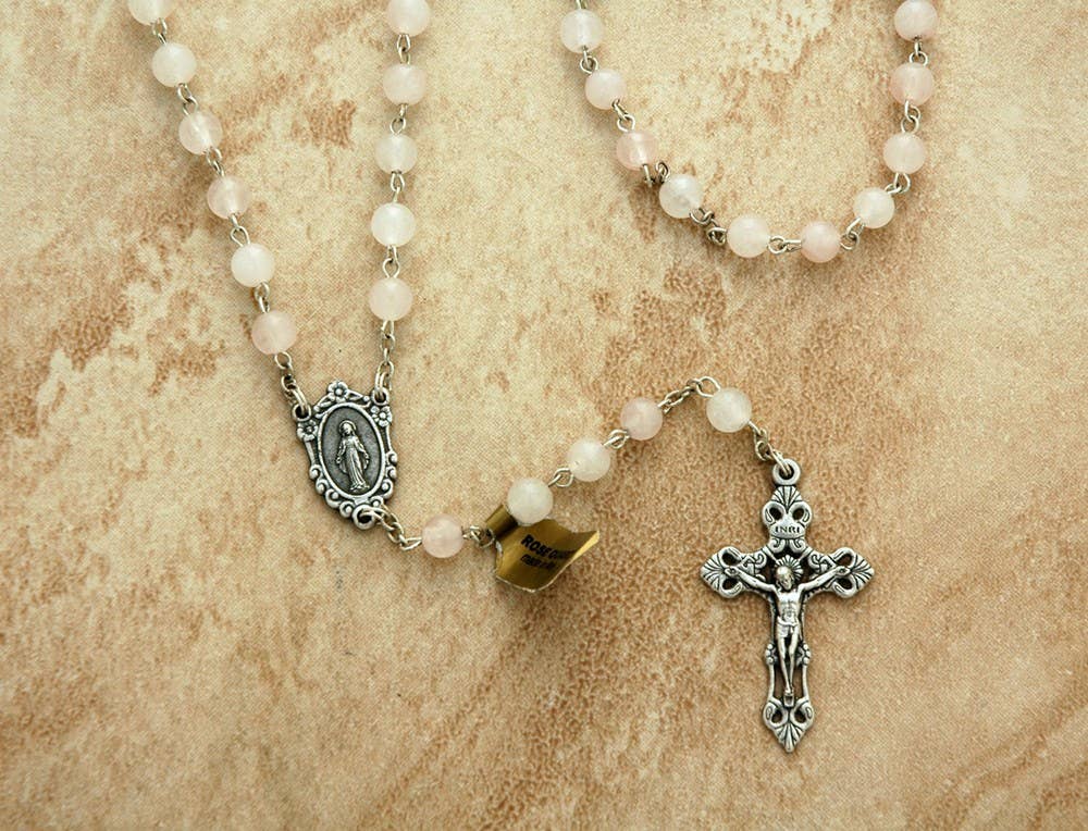ROSE QUARTZ ROSARY