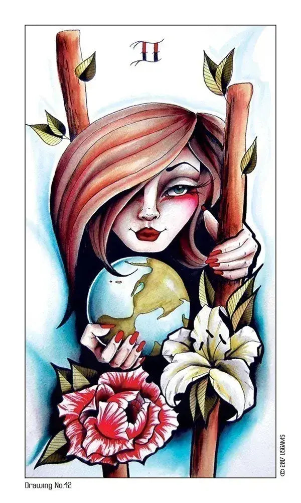EIGHT COINS TATTOO TAROT