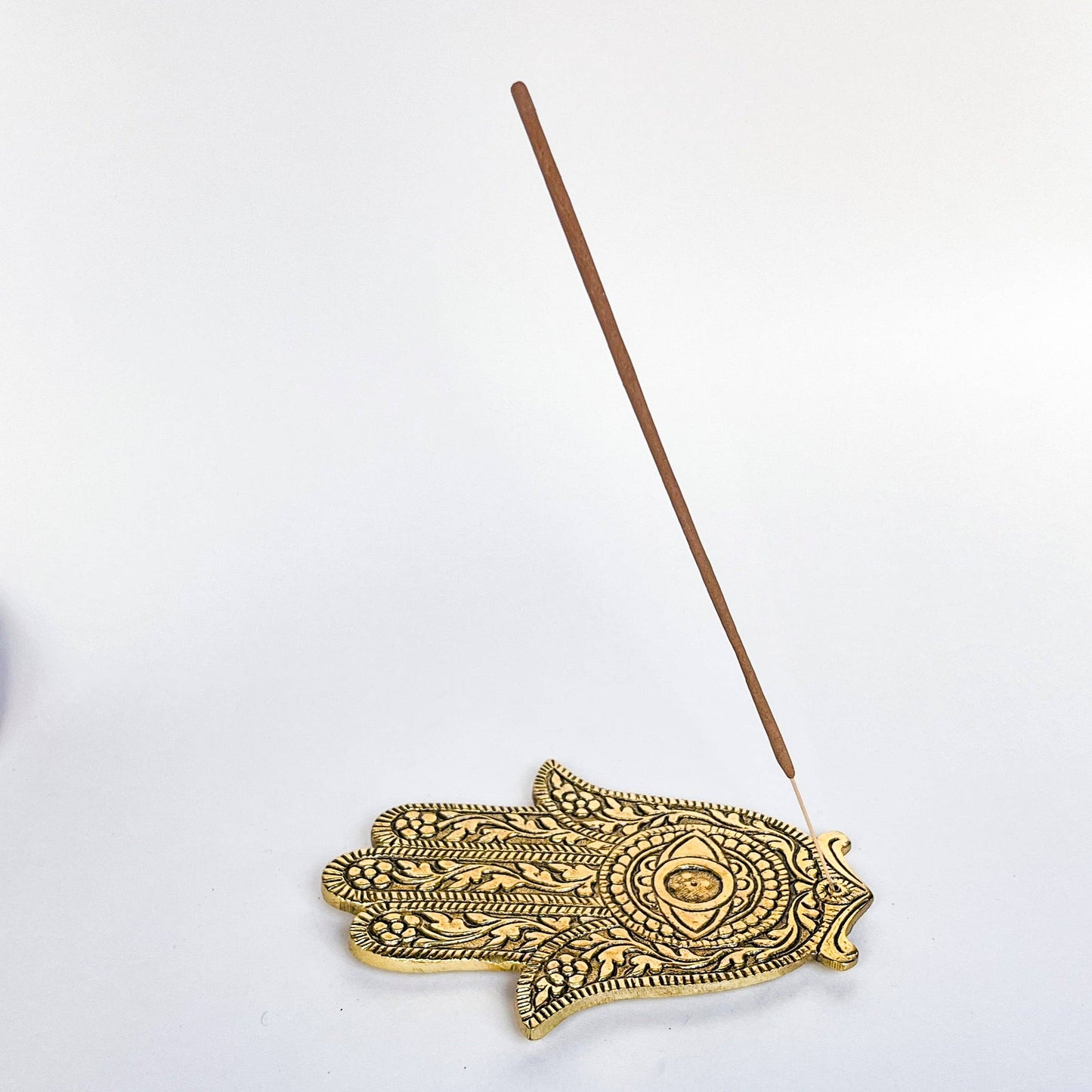 HAMSA INCENSE HOLDER - GOLD