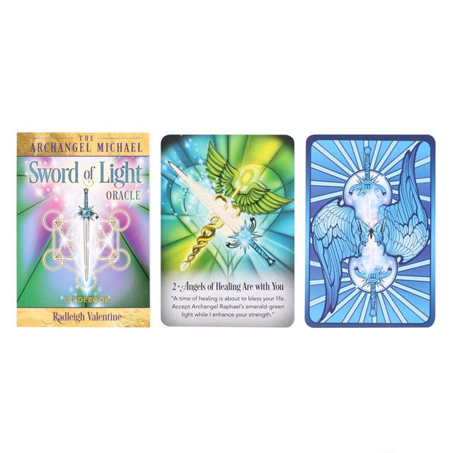 THE ARCHANGEL MICHAEL SWORD OF LIGHT ORACLE CARDS