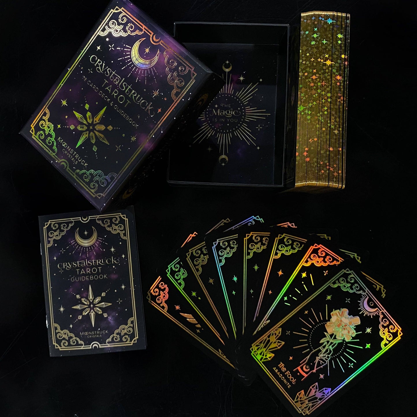 GOLD CRYSTALSTRUCK TAROT