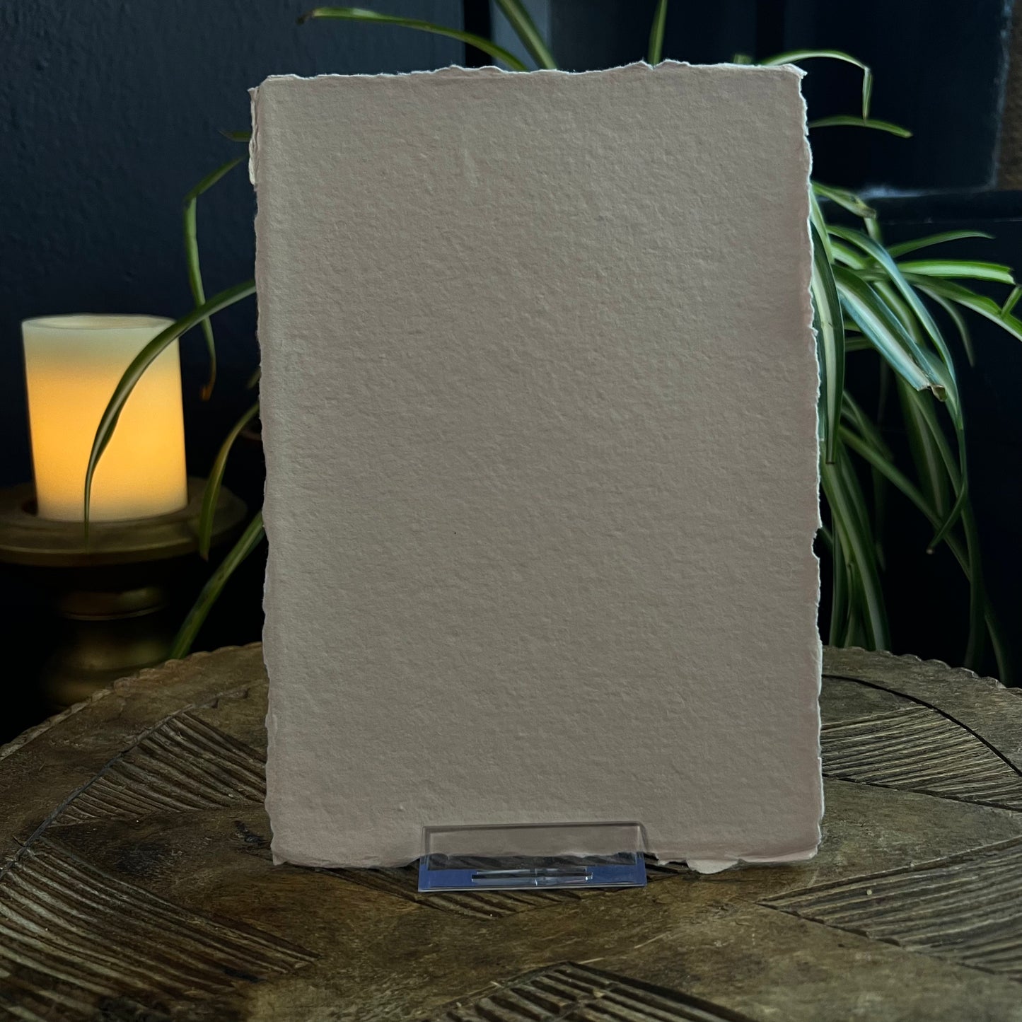 HANDMADE BLUSH PAPER & ENVELOPES