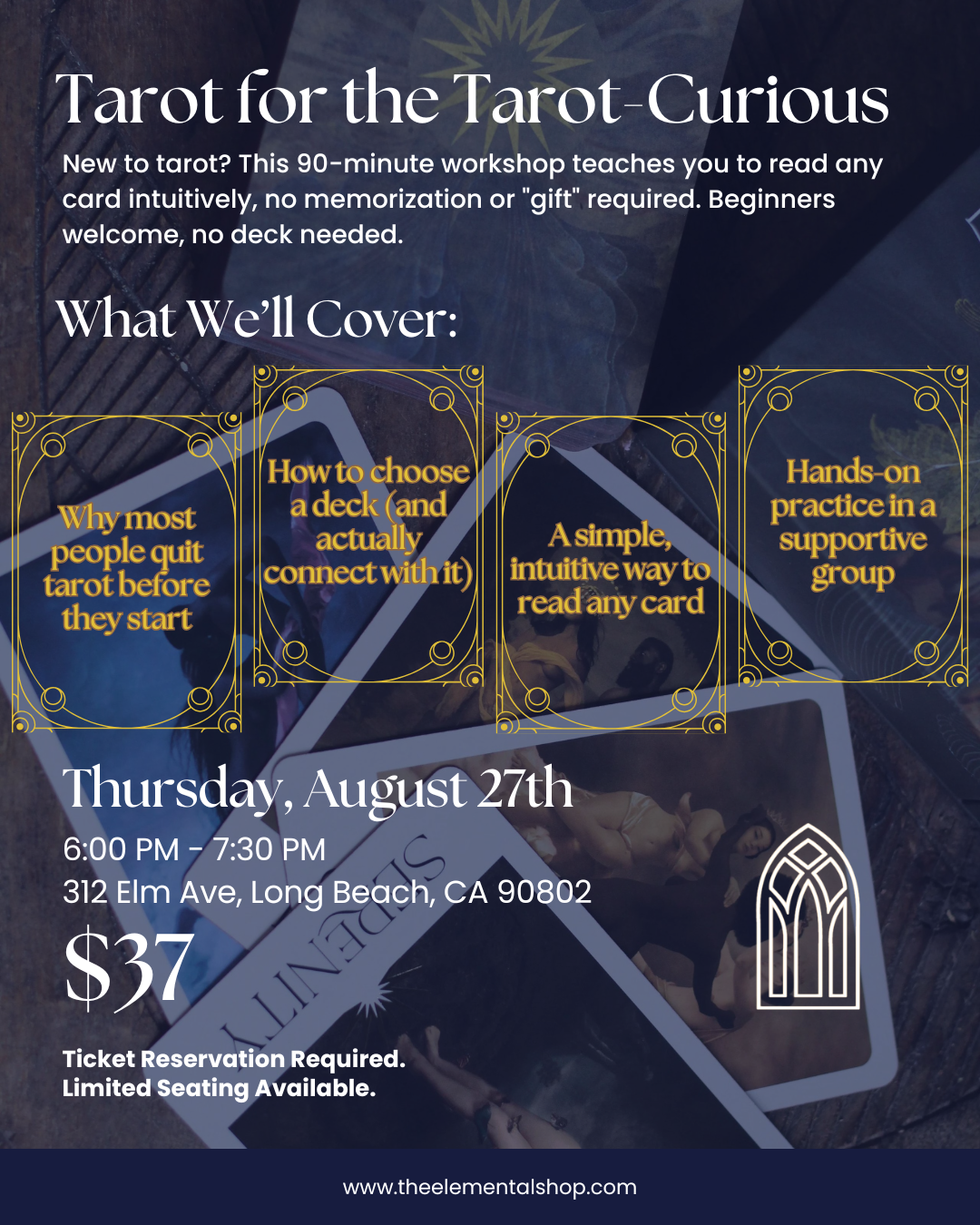 8/27 - TAROT FOR THE TAROT-CURIOUS