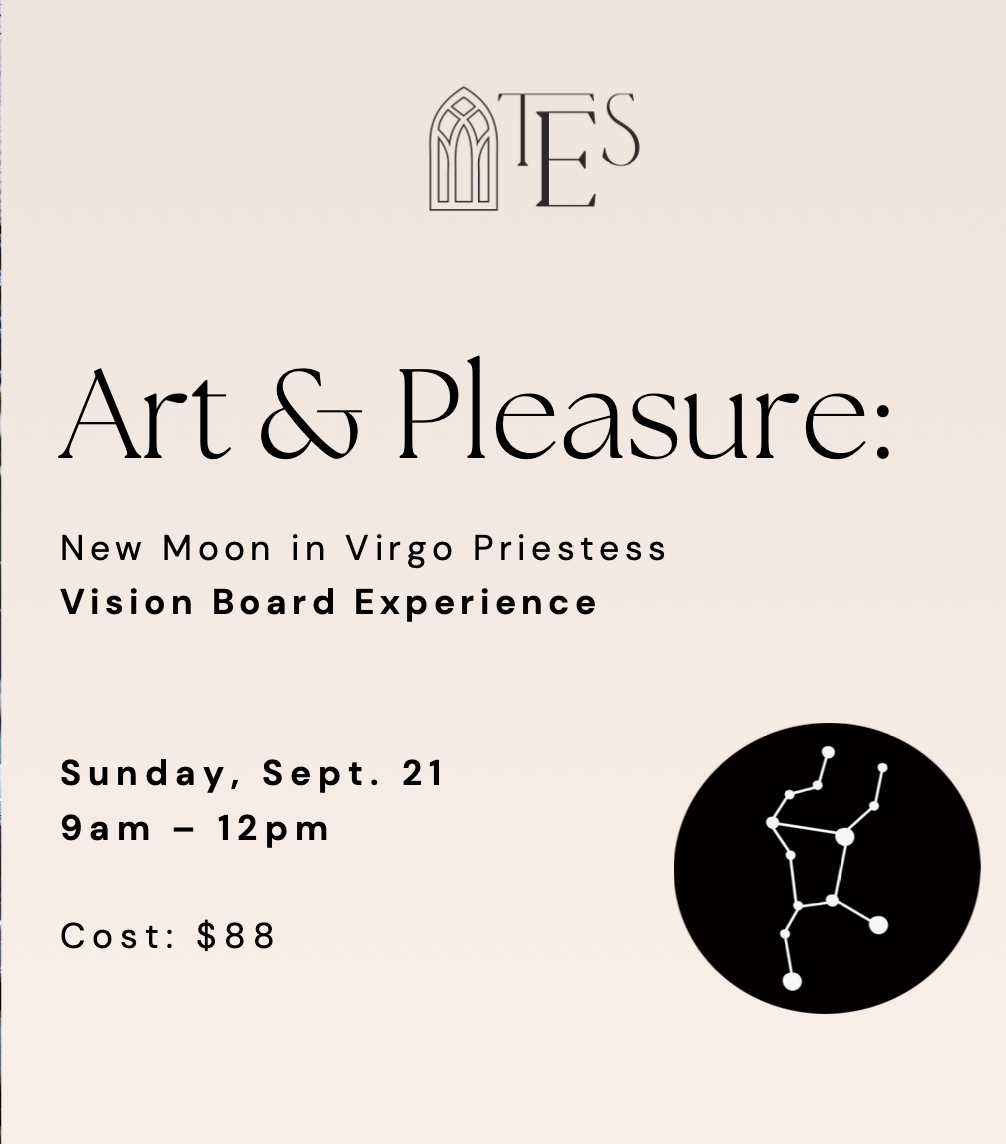 ART & PLEASURE: NEW MOON IN VIRGO PRIESTESS