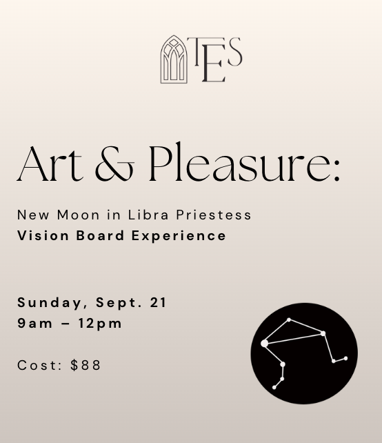 ART & PLEASURE: NEW MOON IN LIBRA PRIESTESS