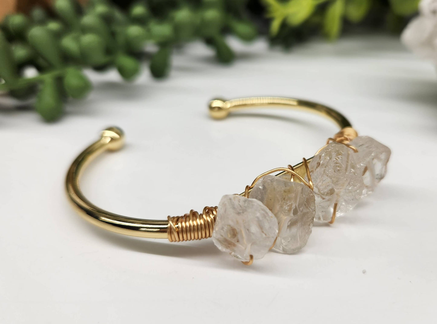 CLEAR QUARTZ BANGLE