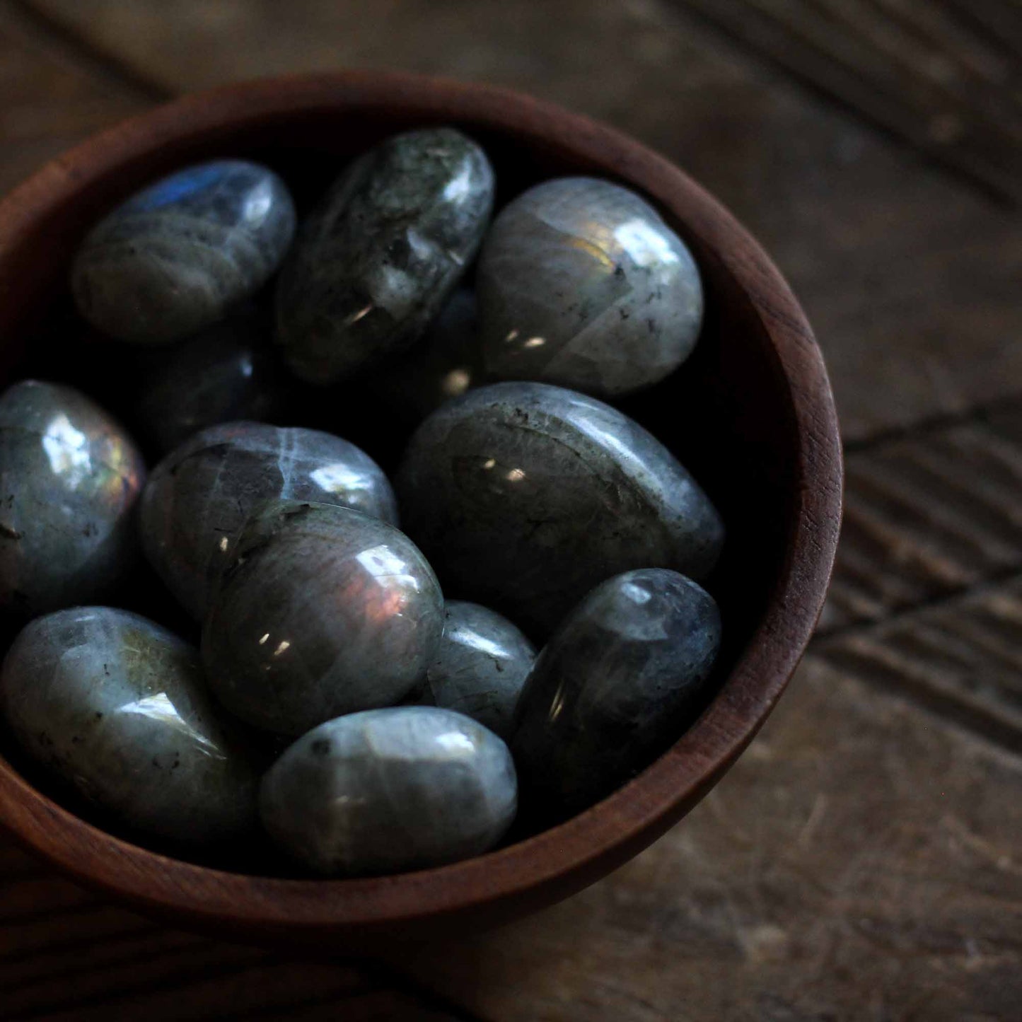 LABRADORITE HEARTS