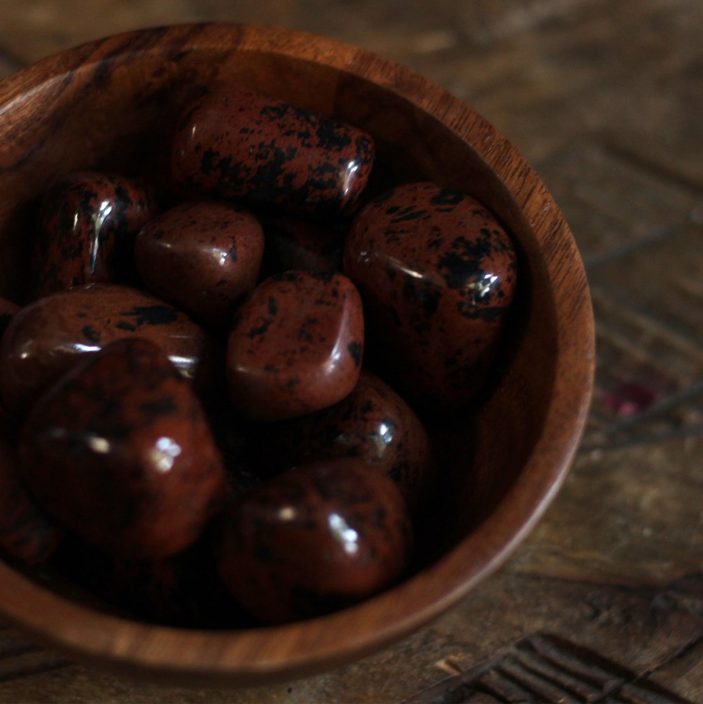 TUMBLED MAHOGANY OBSIDIAN