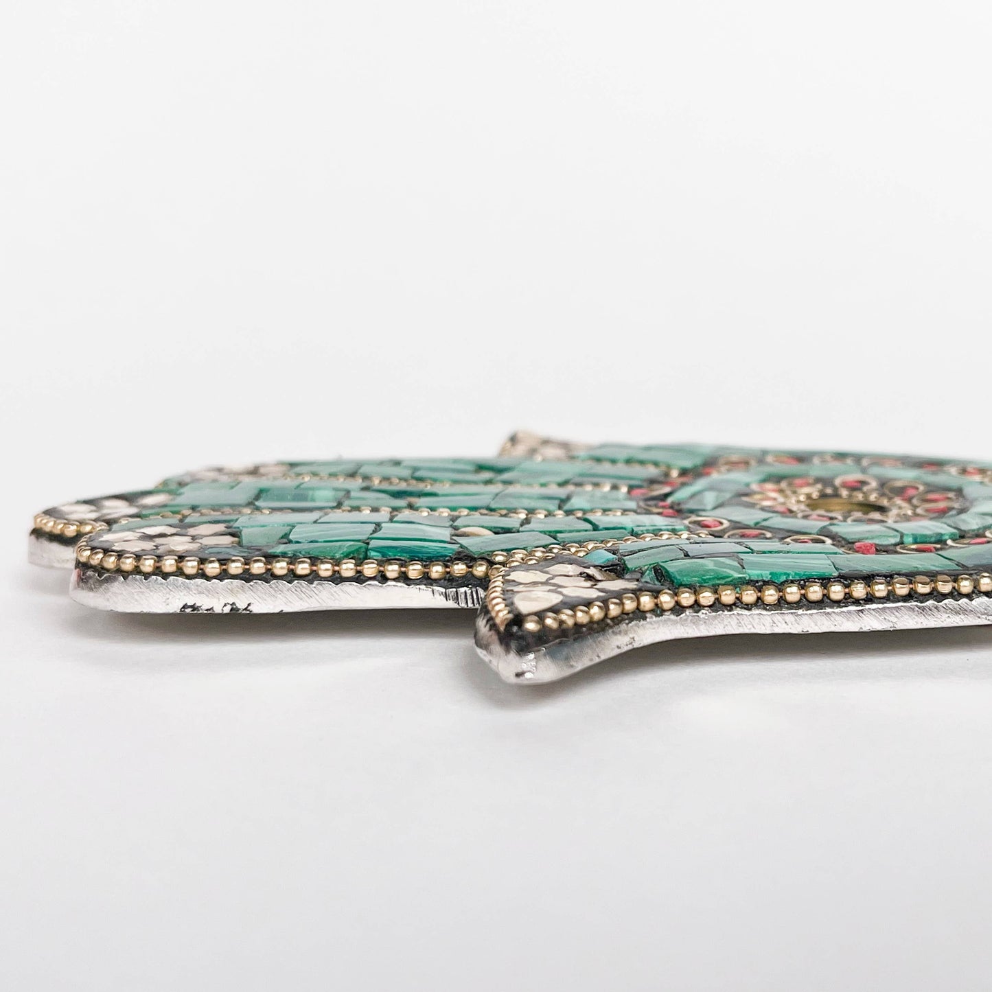 HAMSA INCENSE HOLDER - GREEN