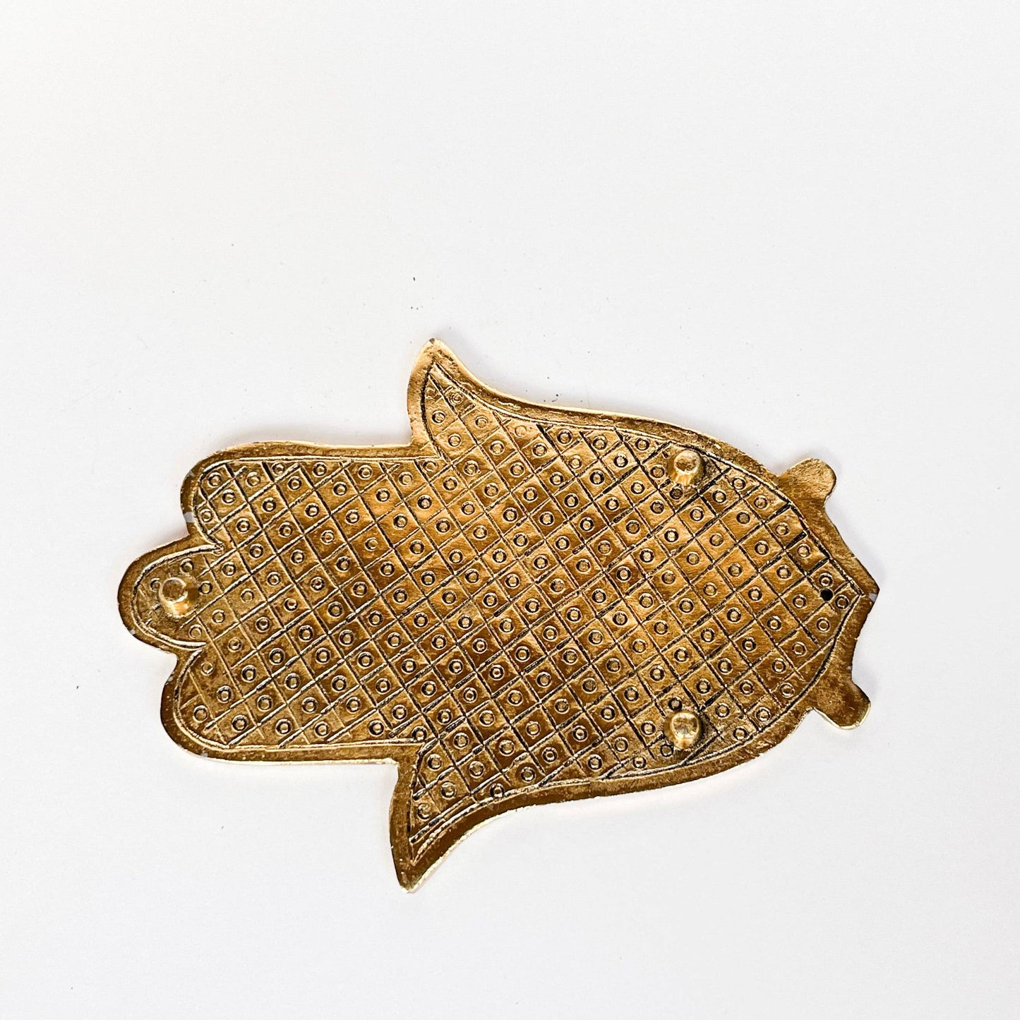 HAMSA INCENSE HOLDER - GOLD