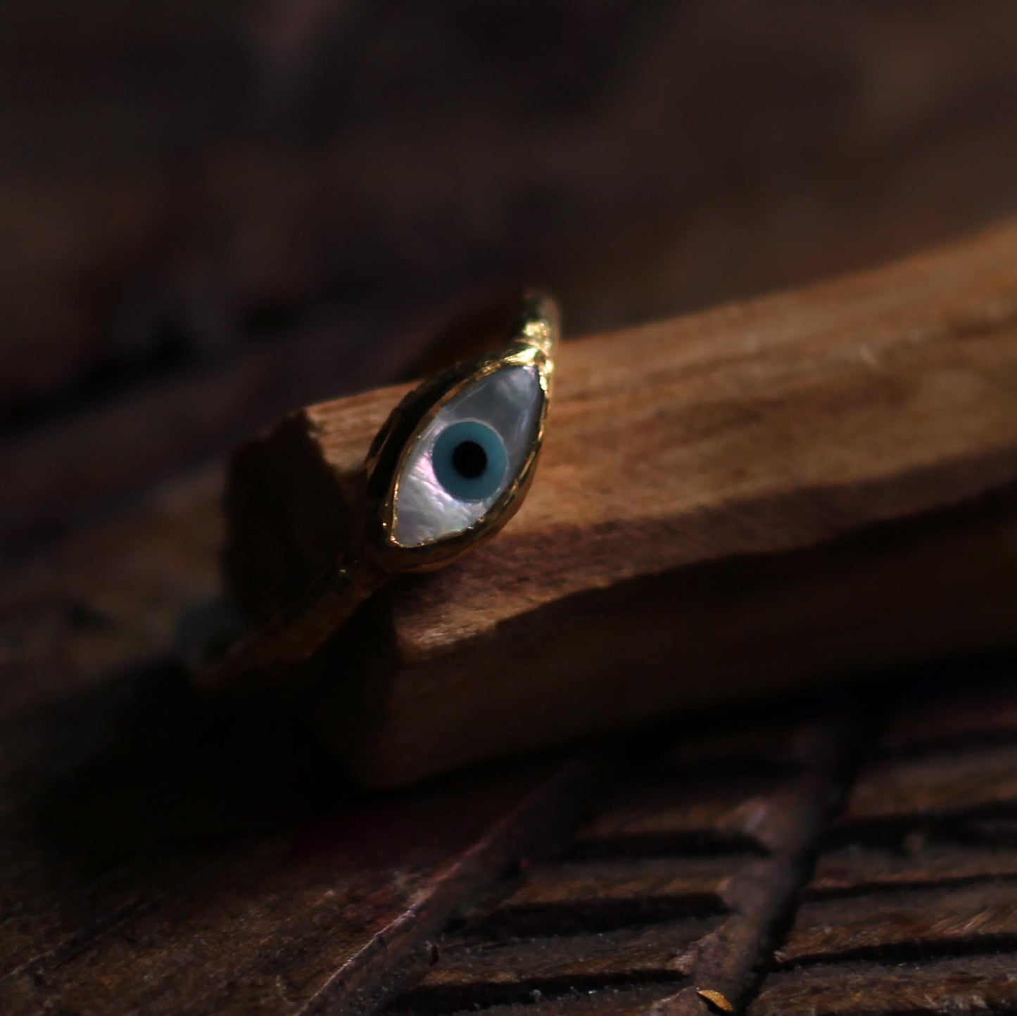 EVIL EYE RING 18K GOLD
