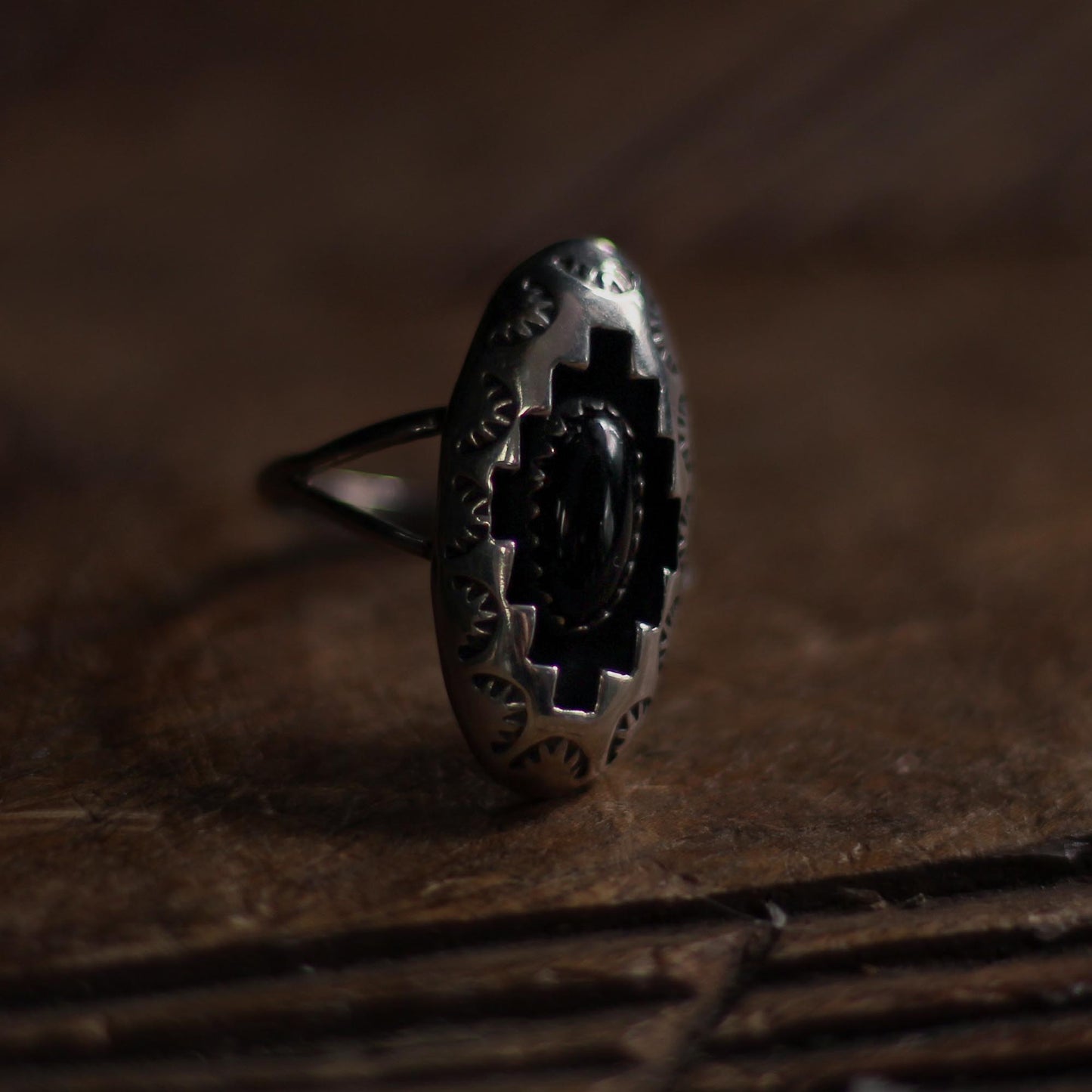 ONYX NAVAJO RING