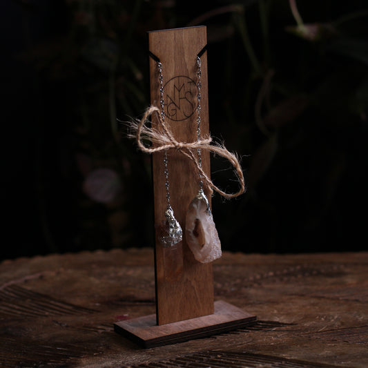 HANDMADE CRYSTAL PENDULUM & STAND