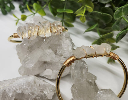 CLEAR QUARTZ BANGLE