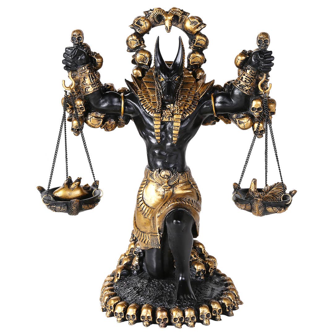 ANUBIS W/ SCALES N SKULLS