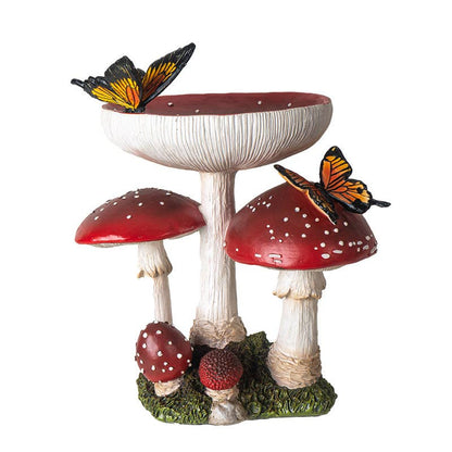 TOADSTOOL MUSHROOM W/BUTTERFLIES