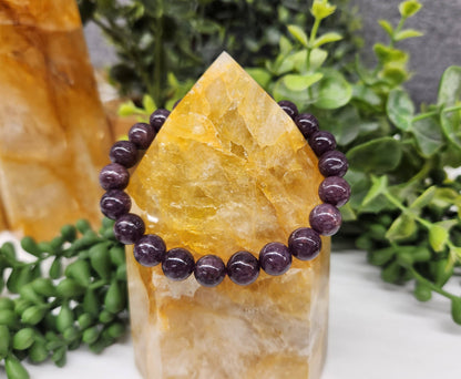 LEPIDOLITE BRACELET 8MM