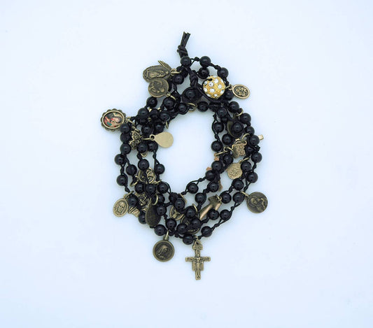 ONYX BEADED BRACELET