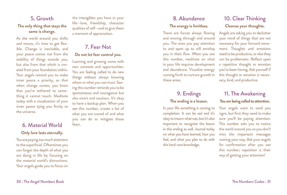 THE ANGEL NUMBERS BOOK