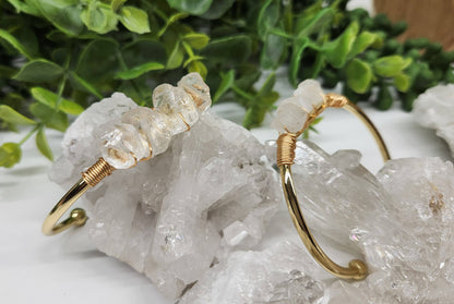 CLEAR QUARTZ BANGLE