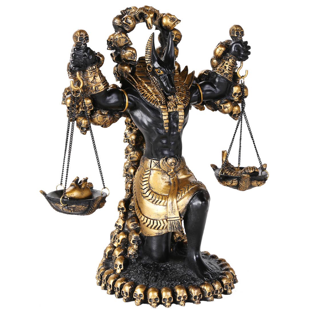 ANUBIS W/ SCALES N SKULLS