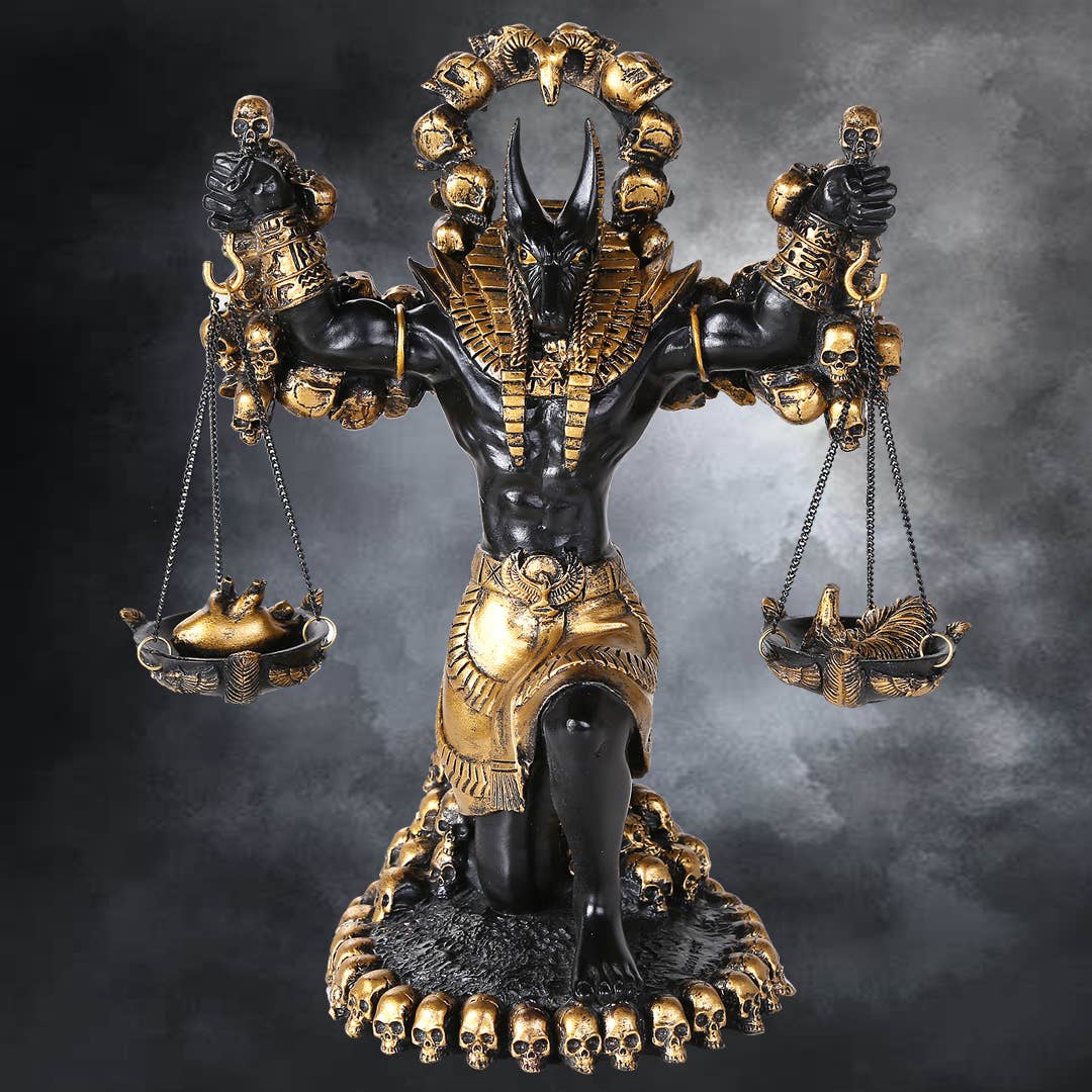 ANUBIS W/ SCALES N SKULLS