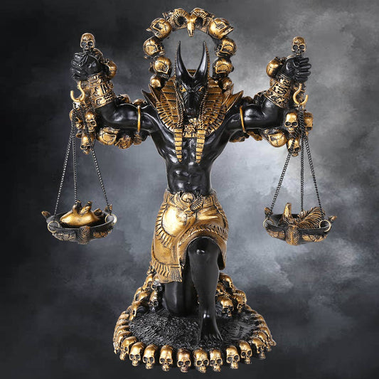 ANUBIS W/ SCALES N SKULLS