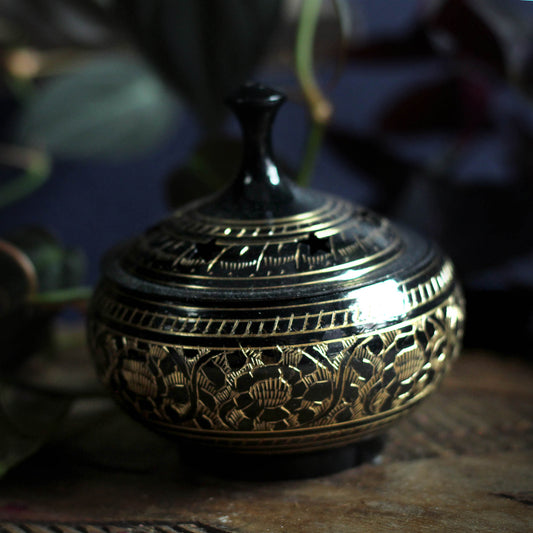 BRASS CHARCOAL BURNER