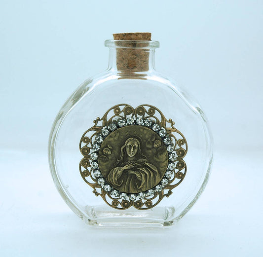 VINTAGE IMMACULATE CONCEPTION HOLY WATER BOTTLE