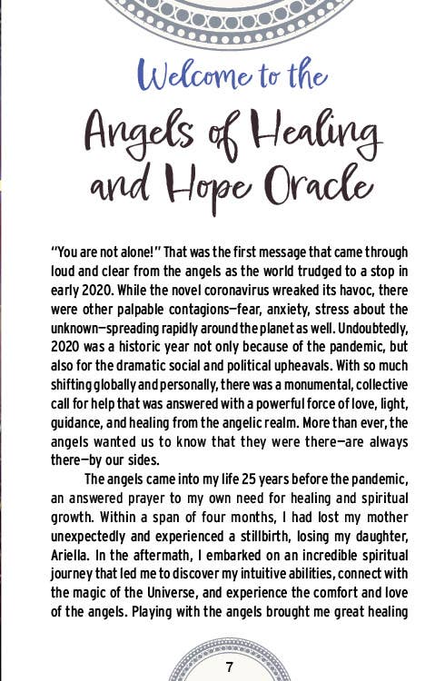 ANGELS OF HEALING AND HOPE ORACLE