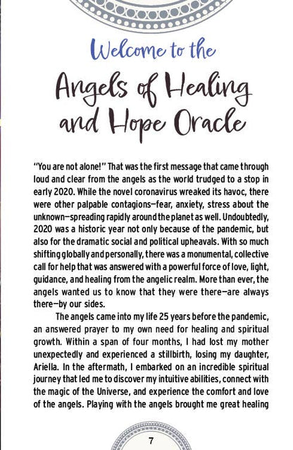 ANGELS OF HEALING AND HOPE ORACLE