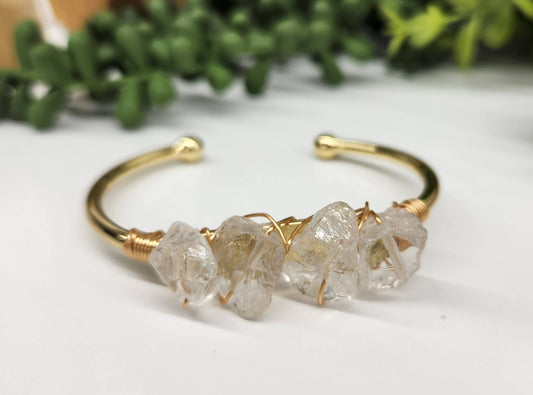 CLEAR QUARTZ BANGLE