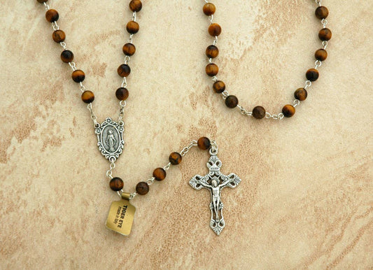 TIGER'S EYE ROSARY
