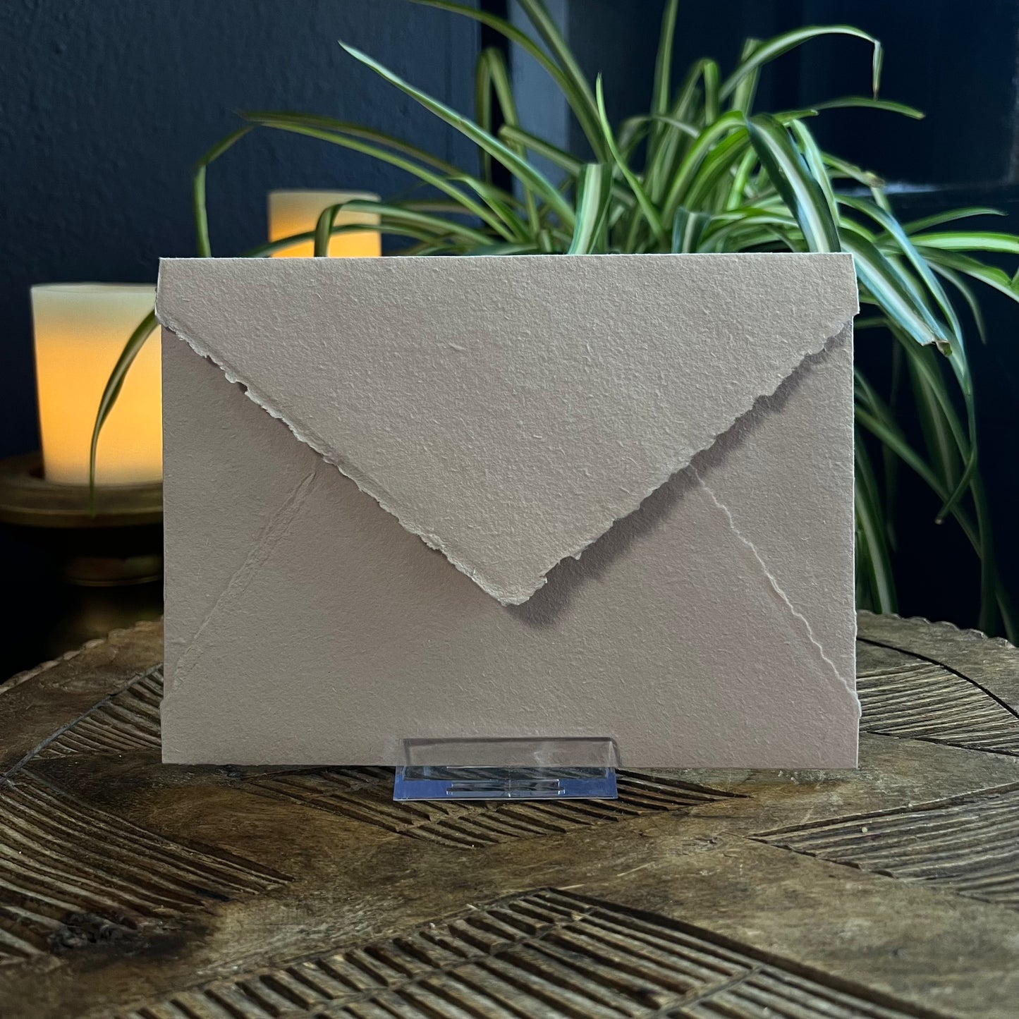 HANDMADE BLUSH PAPER & ENVELOPES