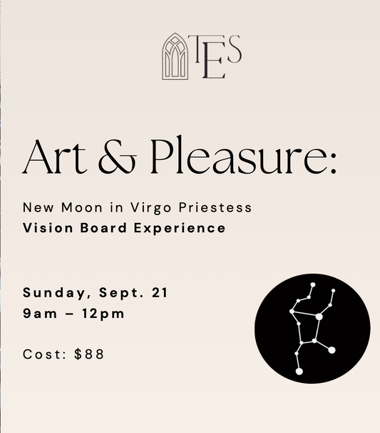 ART & PLEASURE: NEW MOON IN VIRGO PRIESTESS