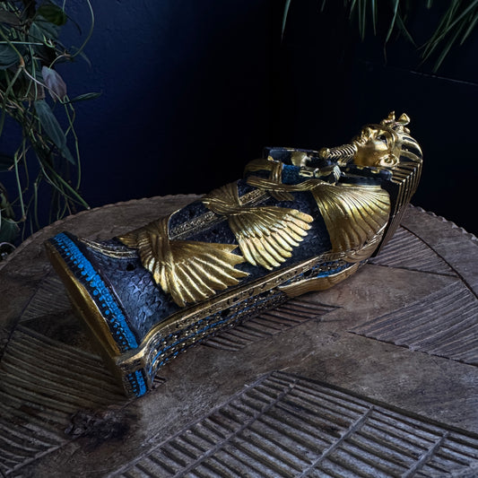 KING TUT RESIN INCENSE BOX
