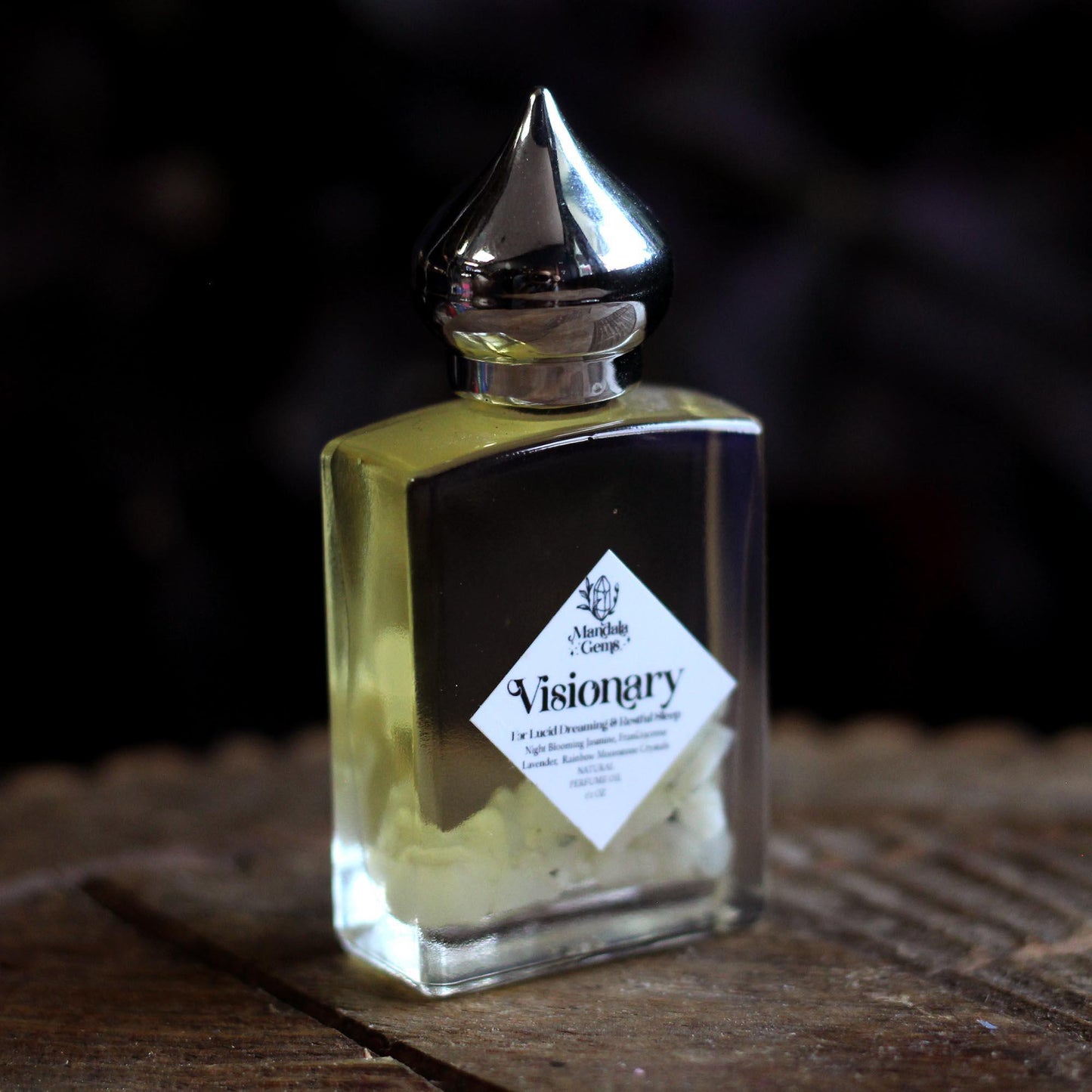 VISIONARY PERFUME OIL WITH JASMINE & RAINBOW MOONSTONE