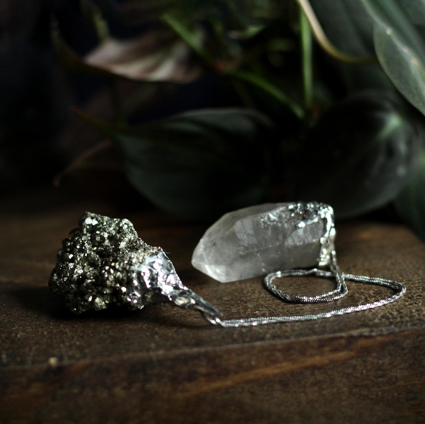 RAW PYRITE CRYSTAL PENDULUM