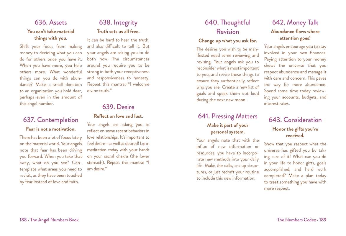 THE ANGEL NUMBERS BOOK