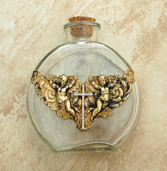 VINTAGE ANGELIC HOLY WATER BOTTLE