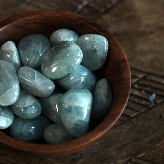 TUMBLED AAA AQUAMARINE