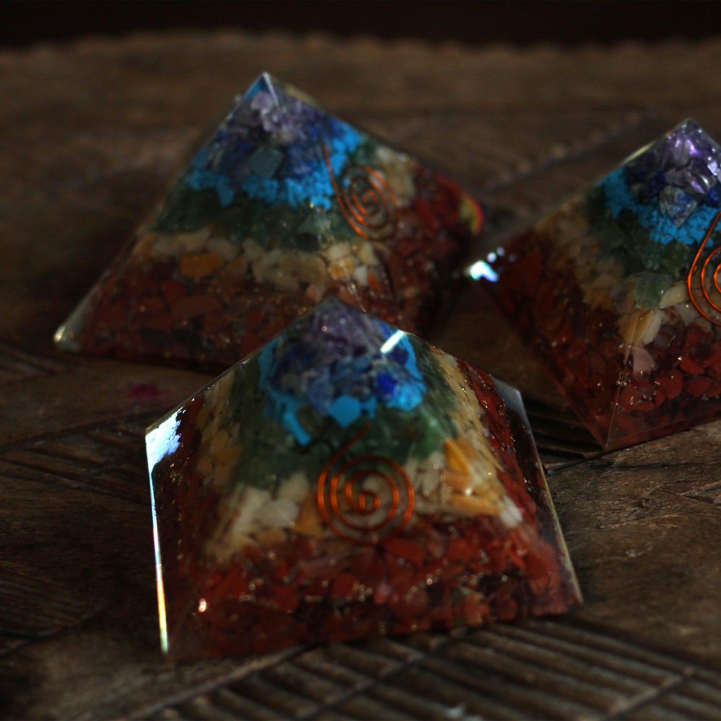 ORGONITE 7 CHAKRA PYRAMID