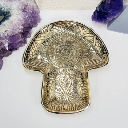BRASS MUSHROOM TRAY